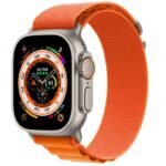 Apple Watch Ultra 49mm (GPS + Cellular) Banda Orange Alpine Loop